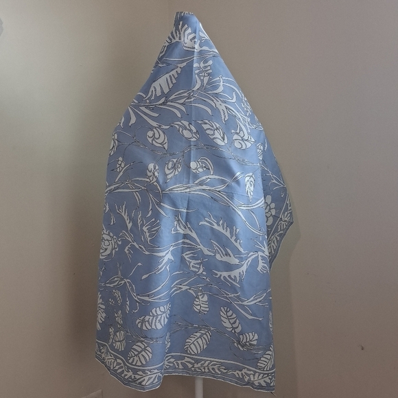 Emilio Pucci Soft Blue 100% Pure Cotton  Scarf - Picture 3 of 7